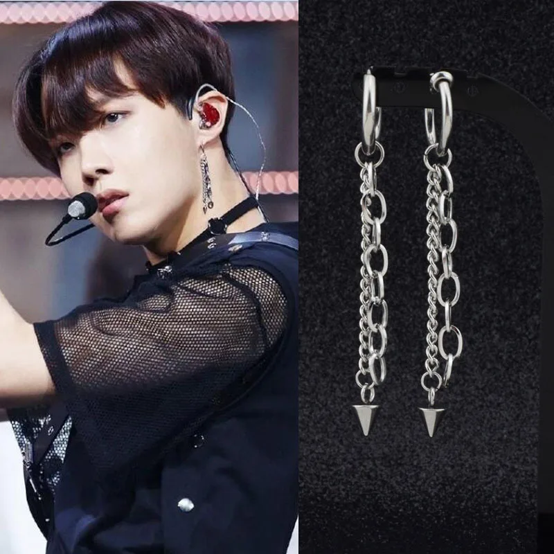 Корейские серьги KPOP DNA аксессуары 1 шт. модные ювелирные изделия для мальчиков