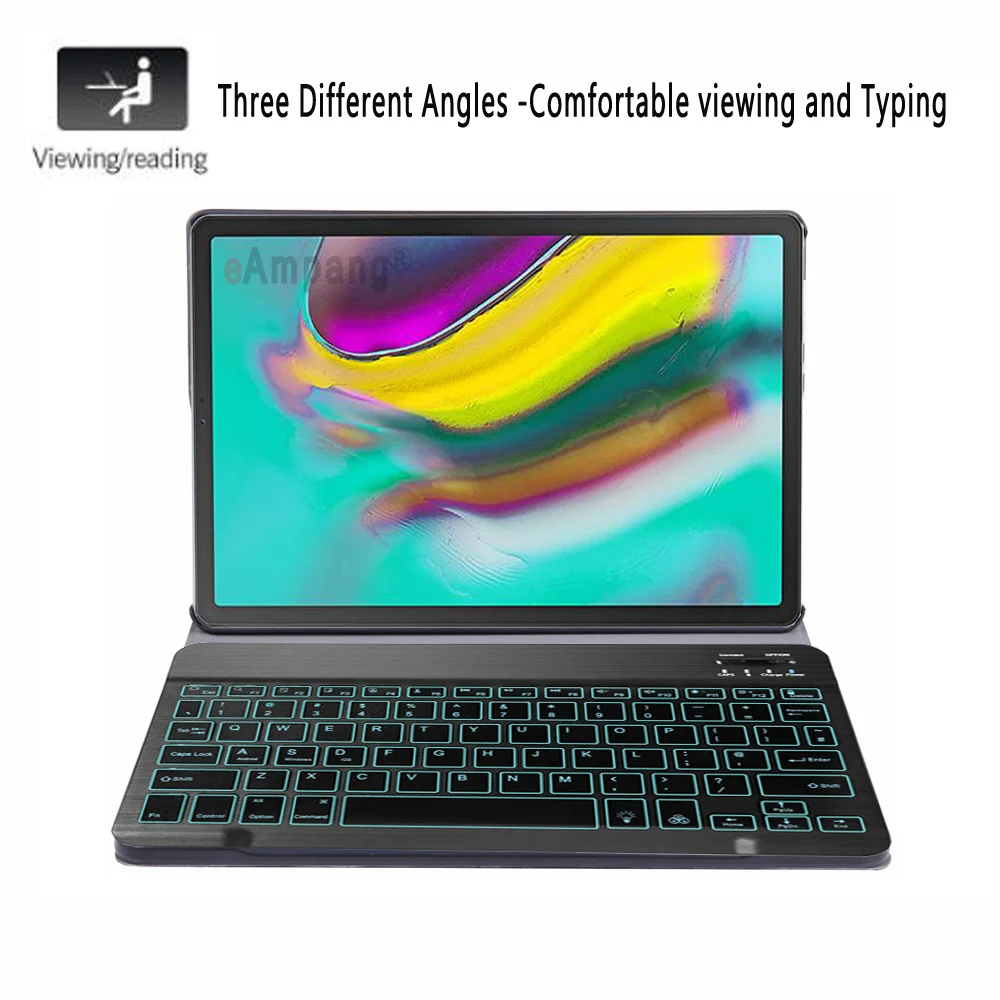 Чехол для клавиатуры с подсветкой Samsung Galaxy Tab A 10 1 2019 T510 T515 SM-T510 SM-T515 планшет кожаный