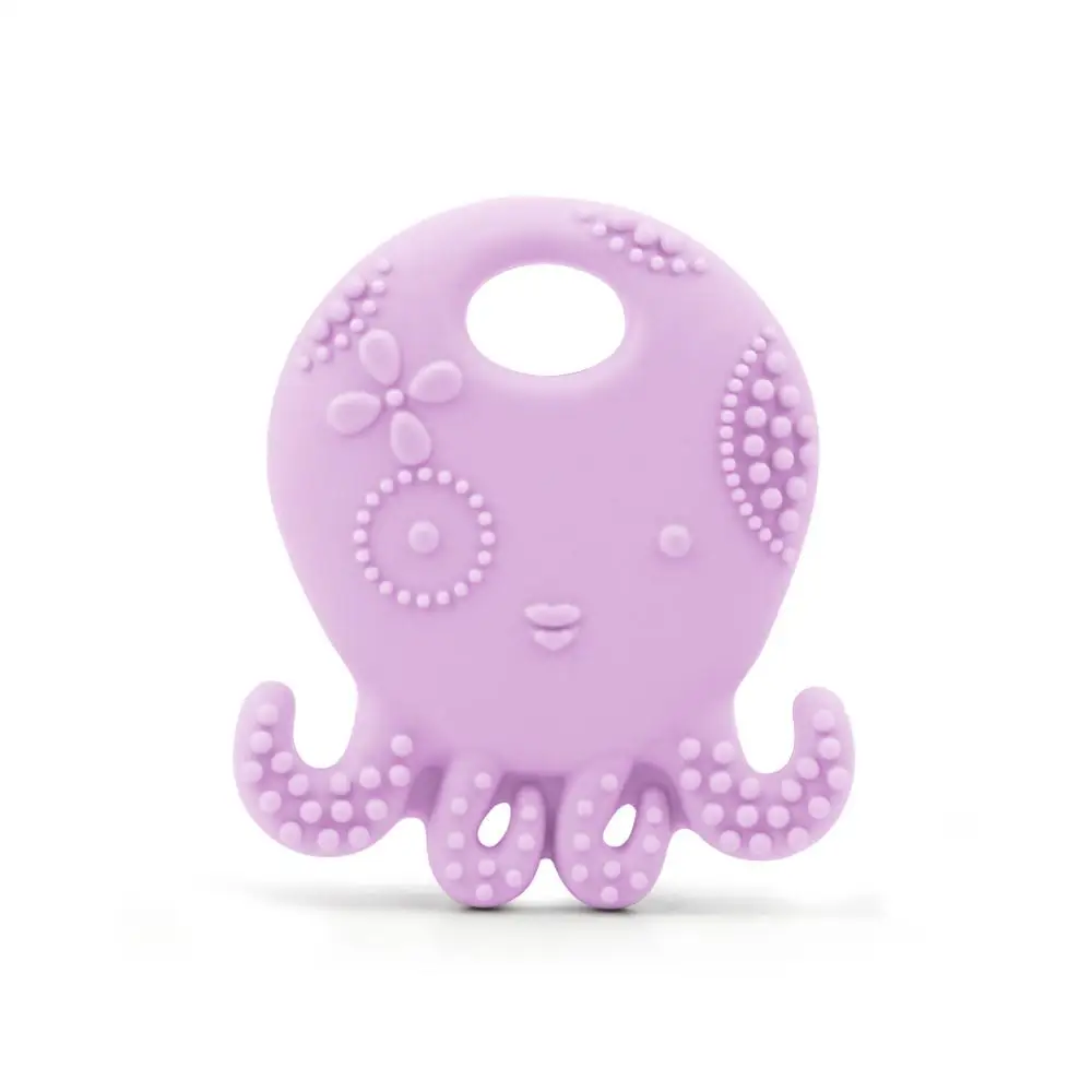 TYRY. HU в форме осьминога силиконовый зубной прорезыватель для малышей Рождественский подарок BPA бесплатно Младенцы грызунок жевательные игрушки ювелирные изделия кулон - Цвет: 63