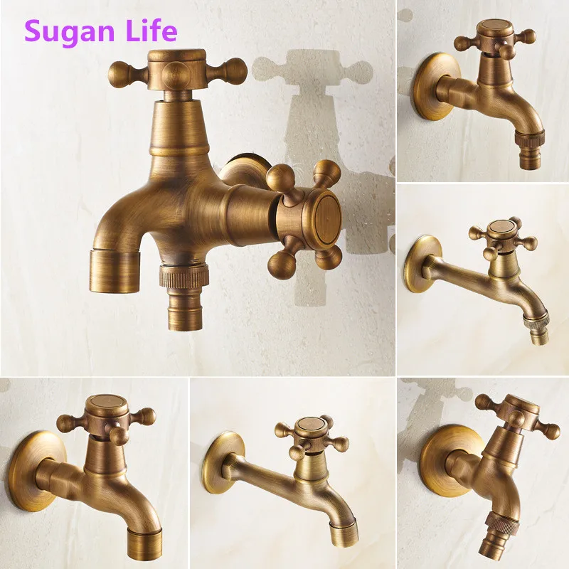 Смеситель для стиральной машины Sugan Life латунный кран в античном стиле двойного