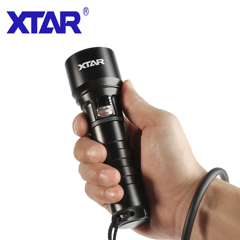 Светодиодный фонарик XTAR D06 для дайвинга Ультраяркий светодиодный под водой