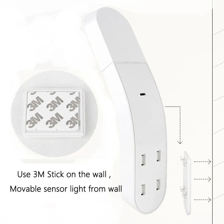 PIR датчик движения света Умный портативный инфракрасный индукционный светильник