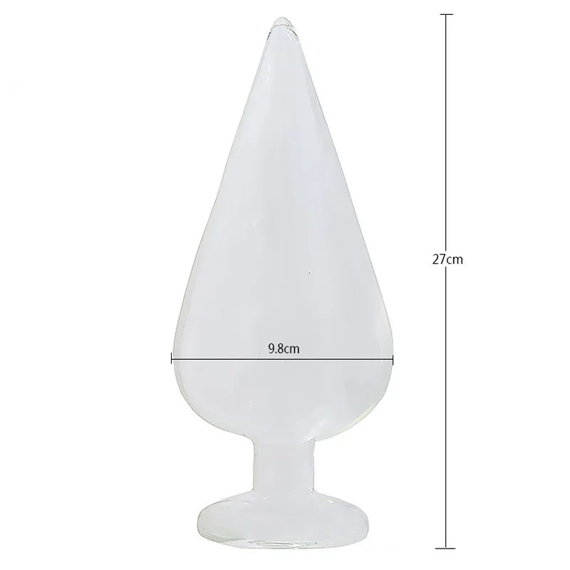 Super Huge Hollow Glass Anal Plug Dilatador Expander Butt Fist Add Water Big Sex Toys For Couples |