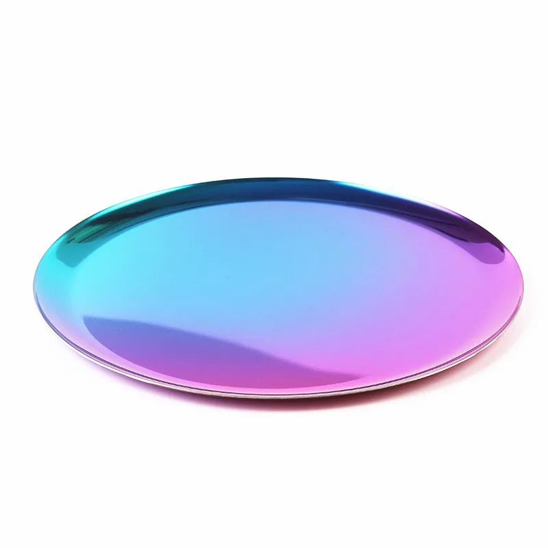 Нержавеющая сталь овальные округлые формы фруктов поднос для еды кухонные