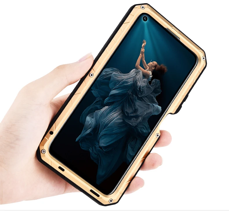 IMATCH Повседневный водонепроницаемый чехол для huawei Honor 20 20 Pro Роскошный Металлический силиконовый чехол Coque Полные Защитные чехлы для телефонов