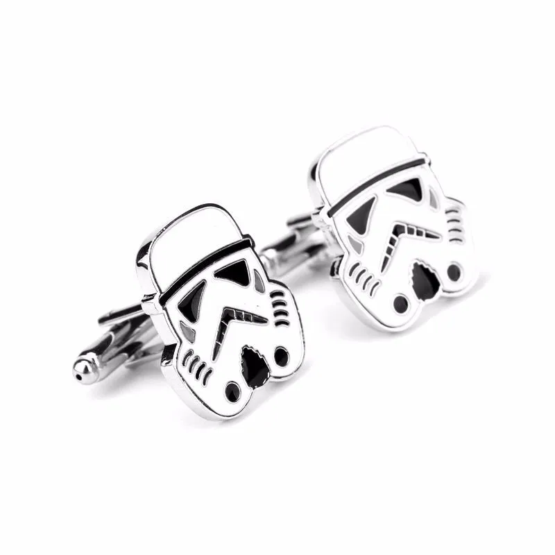 Запонки из фильма Звездные войны маска штурмовик запонки для мужчин и женщин