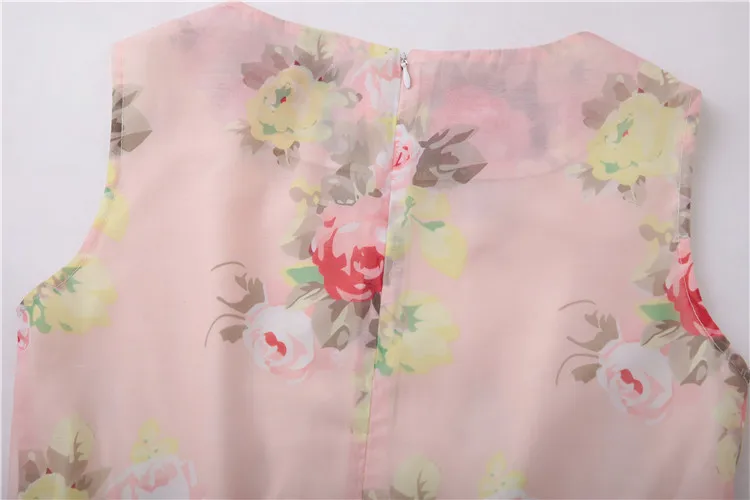 New Fashion 2015 Women Dress Casual Print Sleeveless O-neck Collar Plus Size Cute Party Summer Clothing | Женская одежда