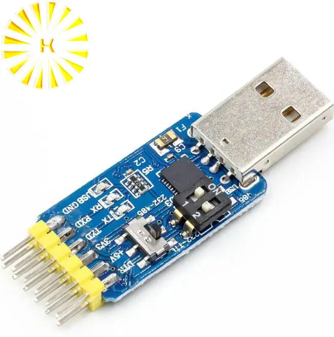 Преобразователь 6 в 1 с USB CP2102 на TTL RS232 RS485 | Электронные компоненты и