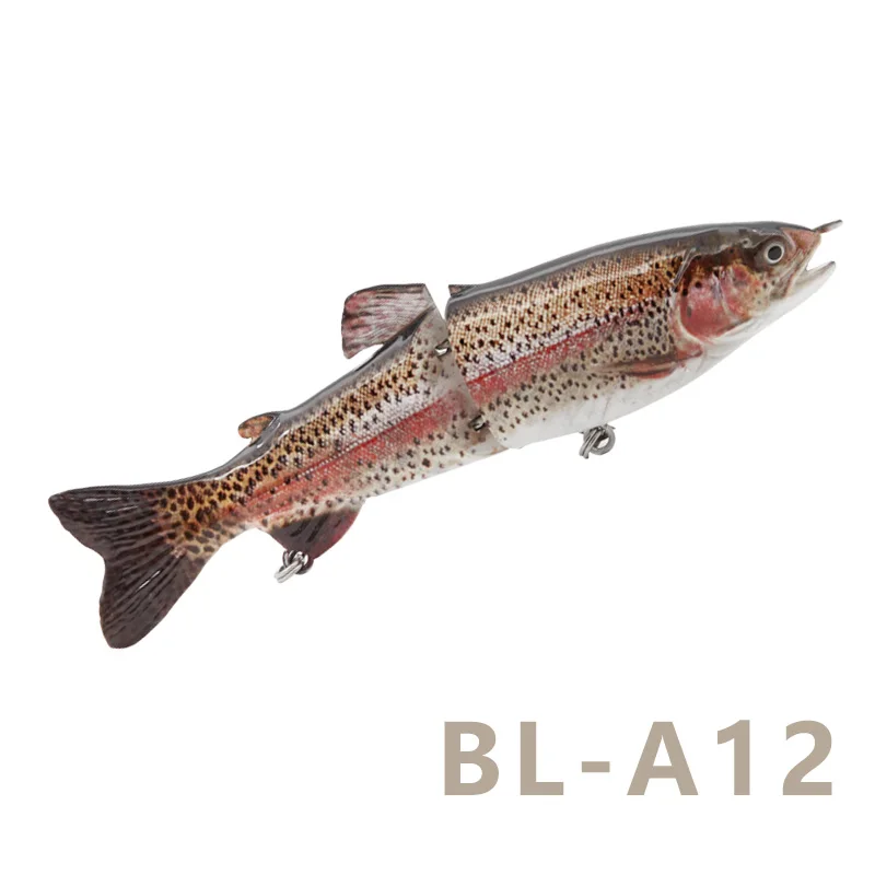 HO-012 Hunthouse жесткая приманка 1 шт. 2 шарнирных секции Swimbait рыболовные приманки жесткие приманки кренкбейт искусственная приманка - Цвет: HO-012