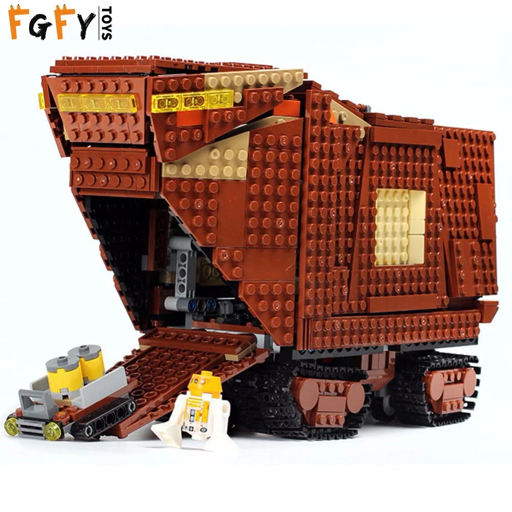 LEPINED 07156 Звездные войны серии Sandcrawler Совместимость Legoingly 75220 строительные блоки