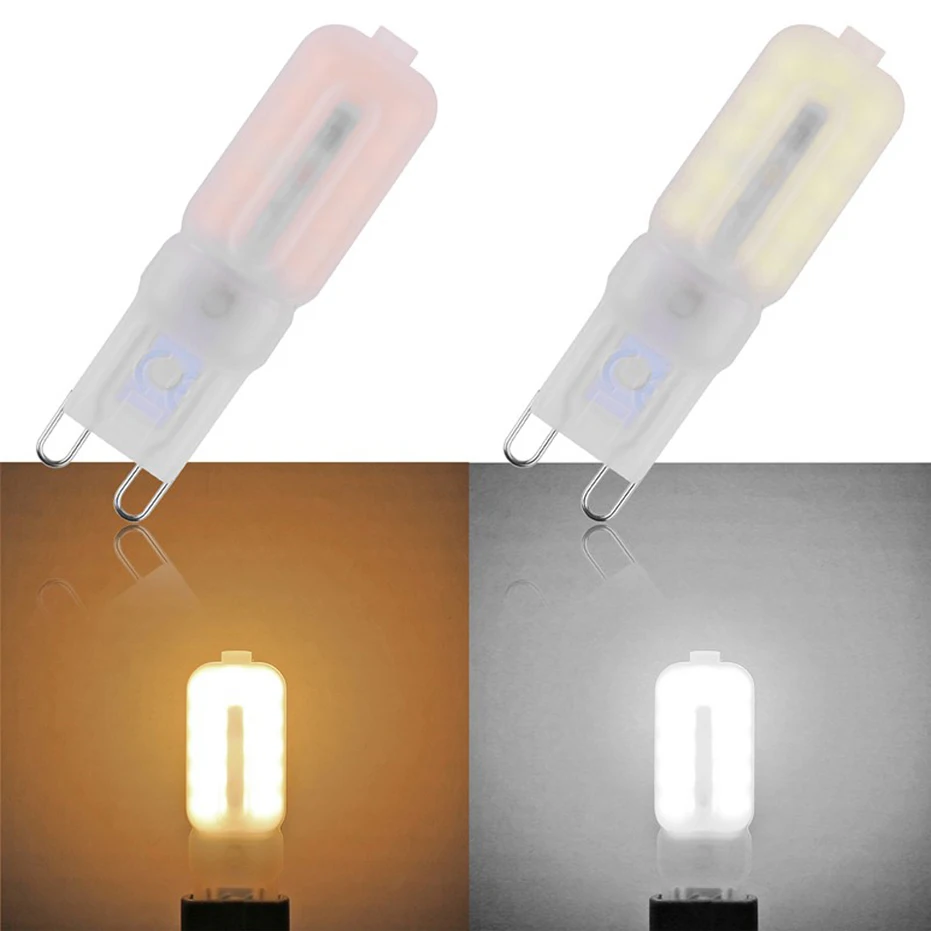 Светодиодная лампочка G9 SMD2835 для хрустальной люстры сменная галогенсветильник