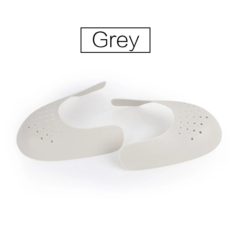 Grey L size 41-45 Обувь щитки для кроссовок противосминаемый сморщенный складной трещины обуви поддержка носок кепка спортивная шаровая обувь носилки формирователь деревом - Цвет: Grey L size 41-45