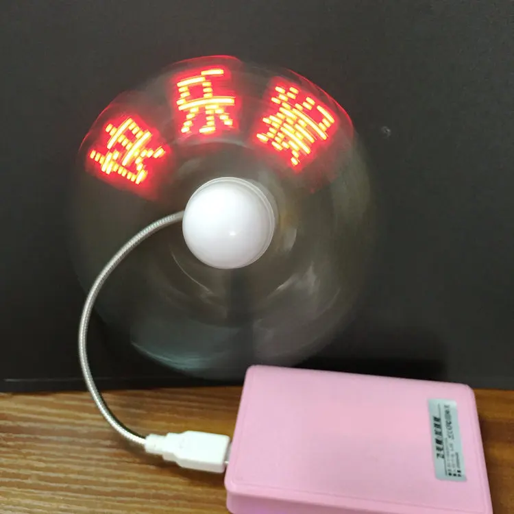 Мини USB вентилятор гаджеты гибкий светодиодный часы Прохладный для ноутбук Laptop