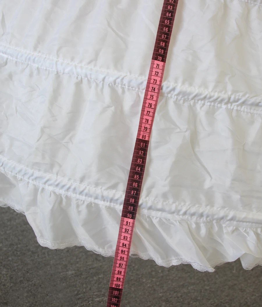 Высококачественная Нижняя юбка 6 колец без фатина для бального платья длина