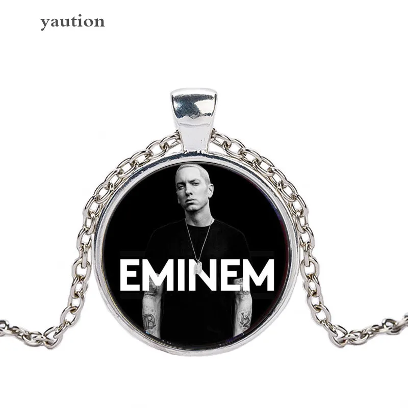 Модное ожерелье цепочка с кристаллами ожерелья подвески Eminem женские и мужские