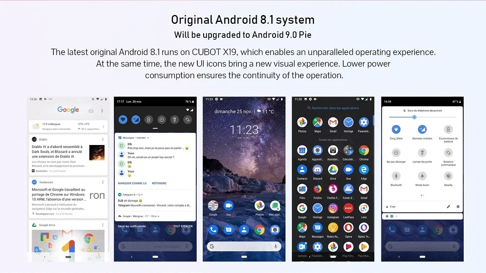 Смартфон Cubot X19 5,9" 18:9 FHD+ 2160*1080 Helio P23 с восьмиядерным процессором 4 Гб+ 64 ГБ, 4000 мАч, с функцией распознавания лица, 16,0 Мп, отпечаток пальца, мобильный телефон