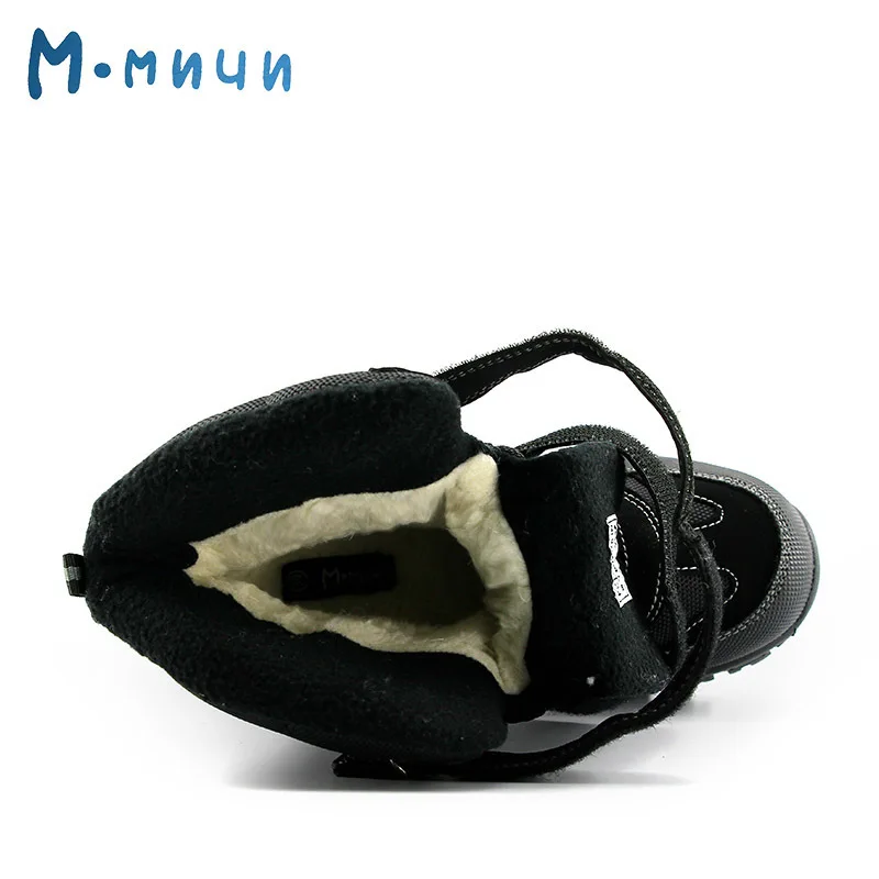 MMNUN 2018 Children's Shoes Winter Kids Boots Anti-slip For Boys Ankle Warm Snow Size 32-37 ML9755 | Мать и ребенок