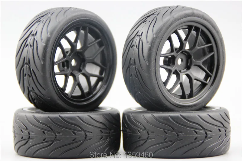 Новый дизайн 4 шт. резиновые шины 1/10 (Devil) колесный обод нейлоновый материал стиль