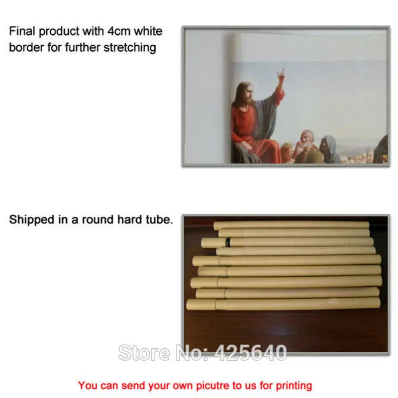 Горизонтальная картина Иисуса Христа рисунок на холсте плакат и печать