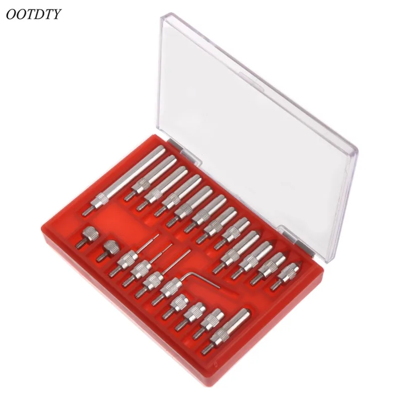 OOTDTY 22 шт. стальной циферблат индикатор набор точек 4 48 резьбовой наконечник для
