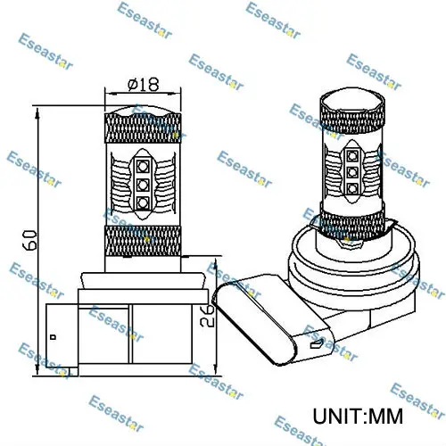 2 шт./лот 80 Вт Высокая мощность XBD led h8 c.r.e.e противотуманные led|h8 led|led h8led 80w |