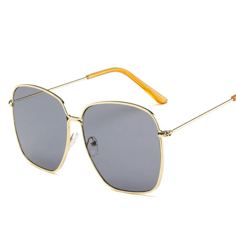 Женские квадратные солнцезащитные очки в металлической оправе винтажные