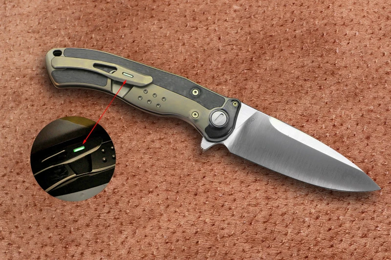 VENOM BONE DOCTOR M390 Титан+ CF Флиппер Складной нож Открытый Кемпинг Охота выживания карманные кухонные ножи для фруктов EDC инструменты
