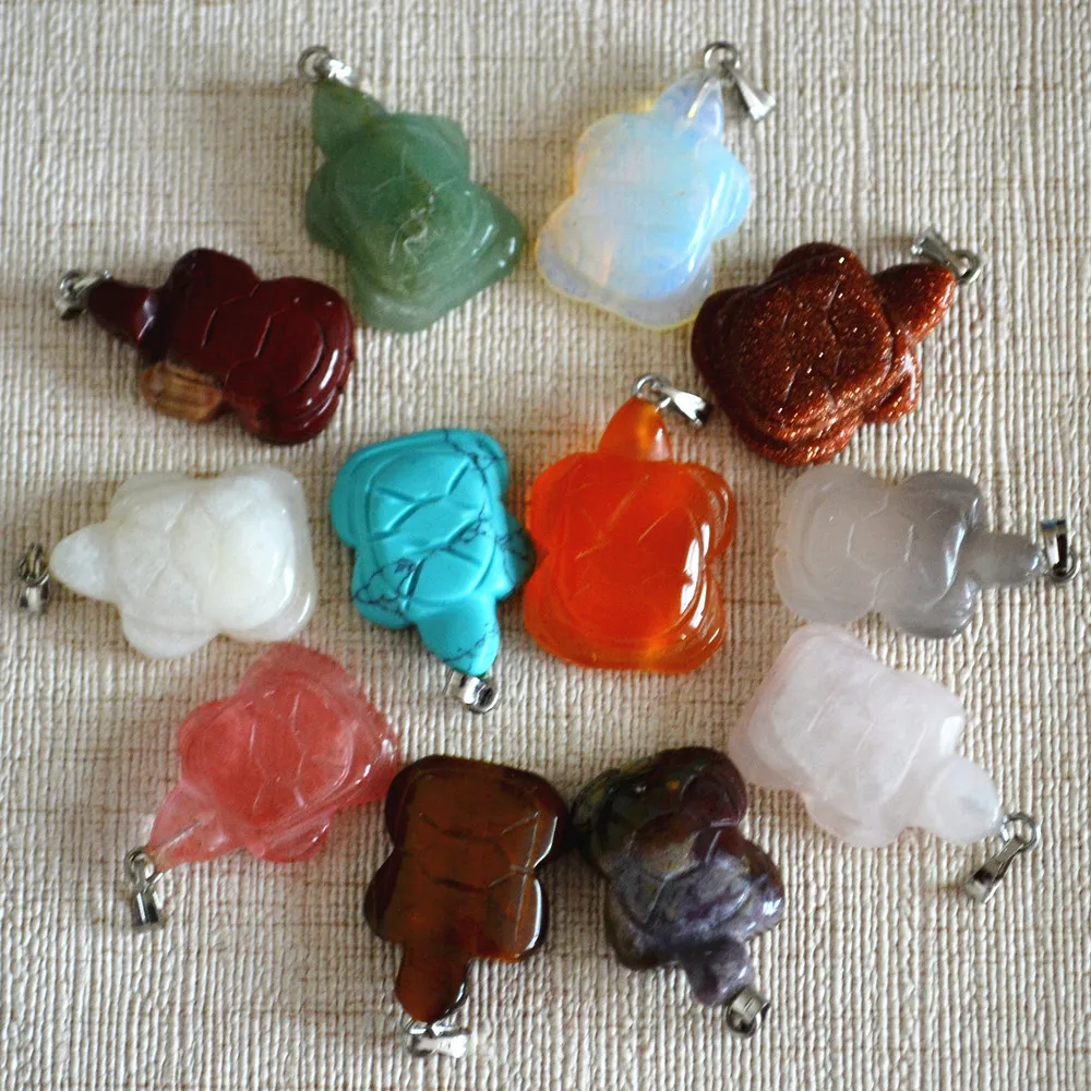 Оптовая продажа 2020 Смешанная Мода Горячая натуральный камень Черепаха Рогоносец