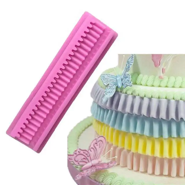 Силиконовая форма для украшения шоколадного торта с длинной веревочной волной DIY