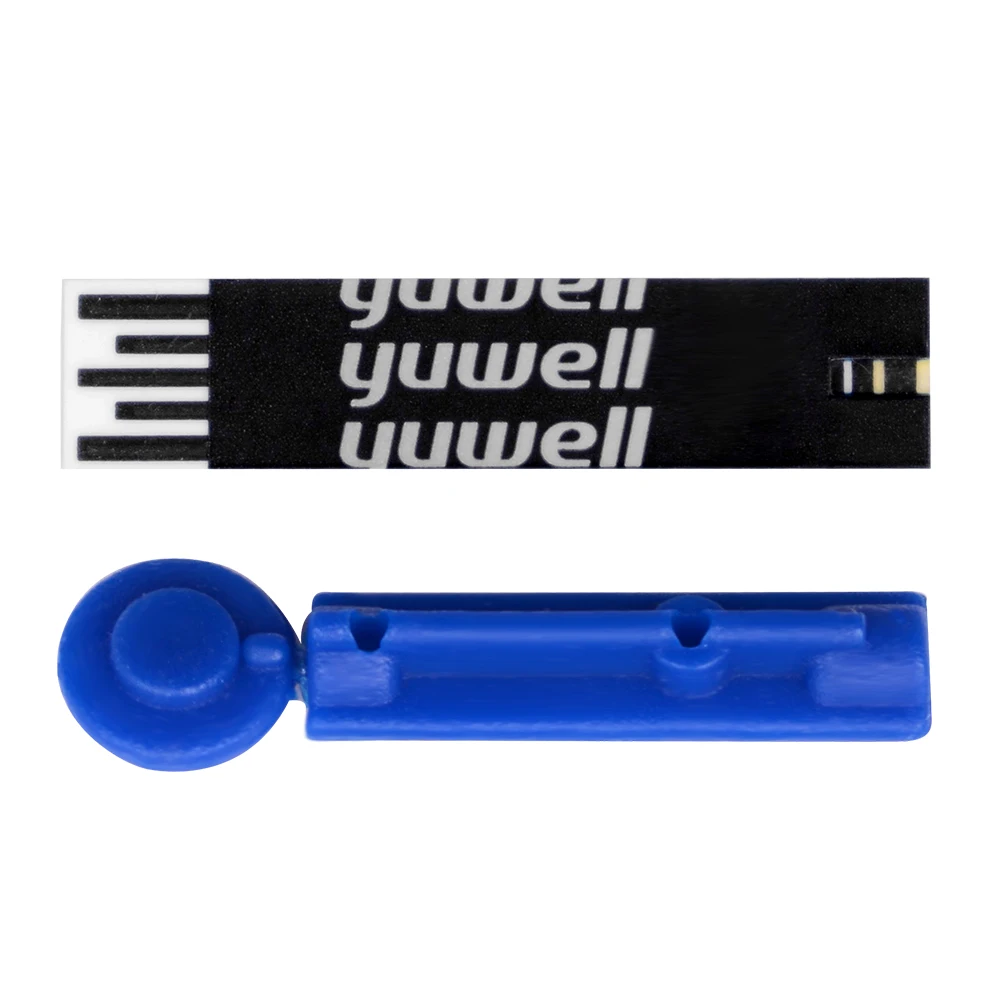 50 шт. глюкометр монитор диабета тест полоски Yuwell измеритель сахара аксессуары