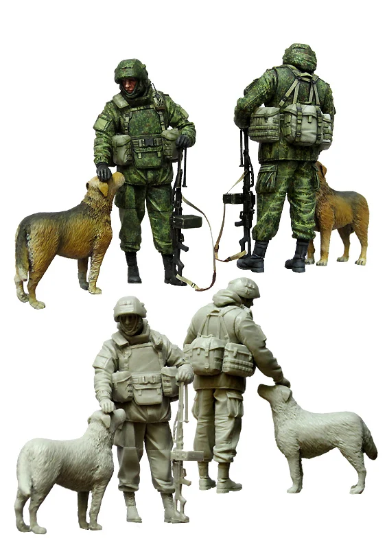 [tuskmodel] 1 35 scale resin model figures kit Modern Russian Soldiers e1 | Игрушки и хобби
