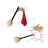 vanishing silk wand magic tricks magician scarve disappear silk cane magic stage illusion gimmick props accessories comedy
