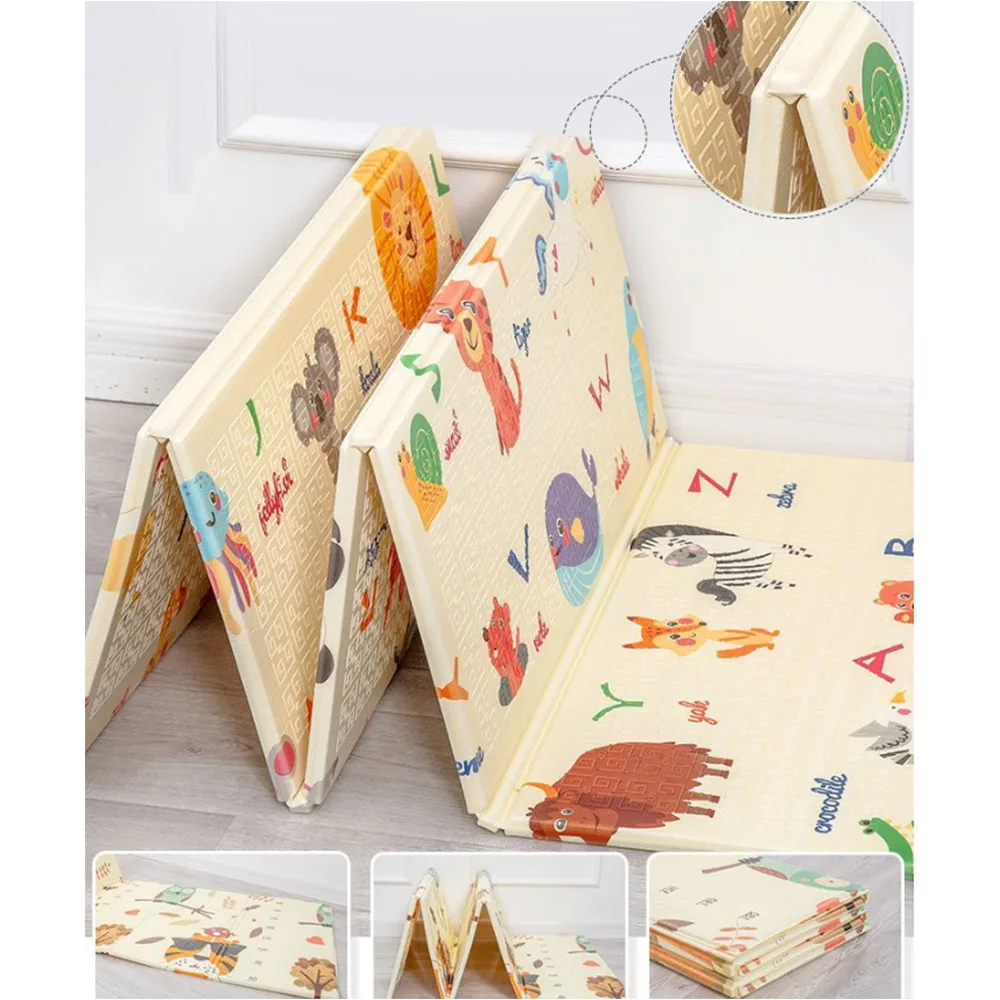 Животные мультфильм ползающий коврик для лазания XPE складной коврик для ползания детский игровой коврик Детский ковер развивающий коврик для детей игровой коврик
