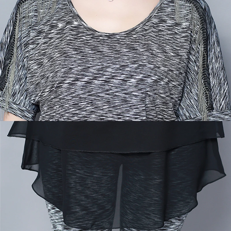 Большие размеры 3XL 4XL 5XL комплект из 2 предметов спортивной одежды для женщин 2019 Топ штаны одежда с
