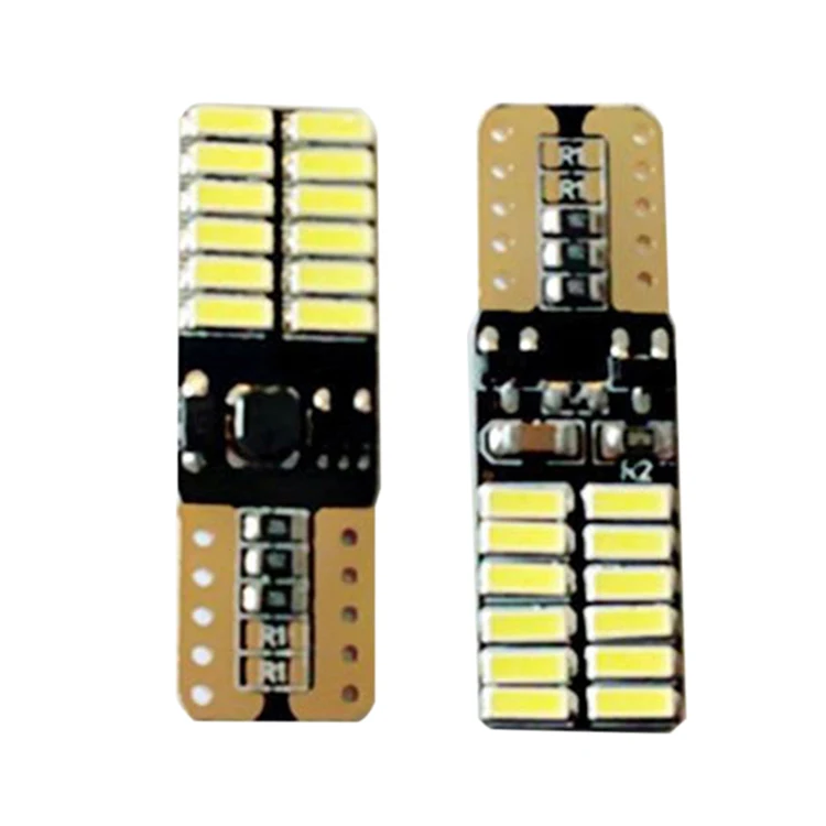 YSY 50 шт. нет полярность Canbus T10 лампы с 4014 SMD 24 светодио дный подкладке Light 194 168 W5W лампа белый Нет ошибки OBC