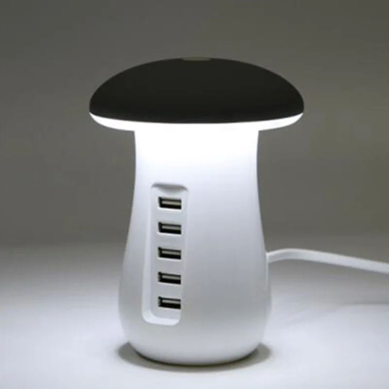 6 USB светодио дный Light Гриб форма зарядки разъем Быстрая зарядка для дома умный мобильный телефон планшеты PC 1,5 м удлинитель США ЕС Великобритания AU