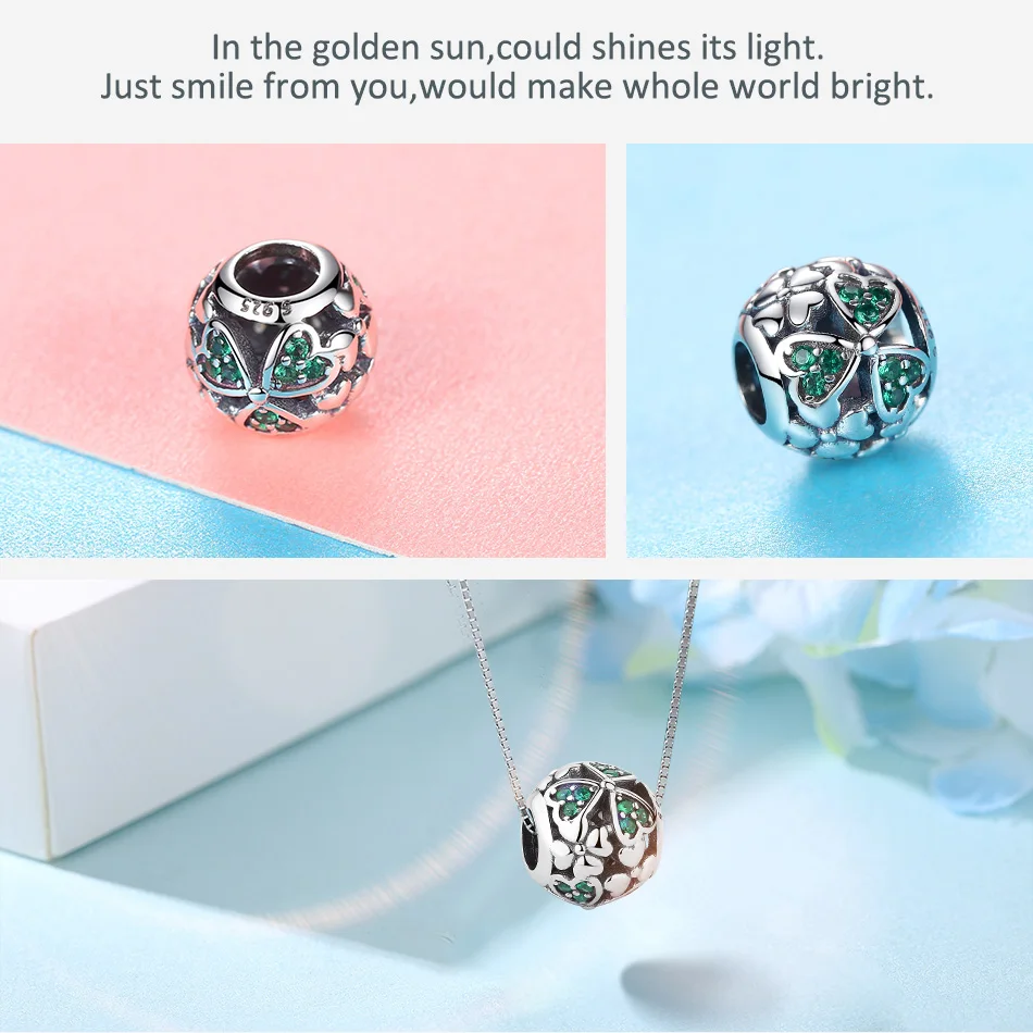 

ELESHE Authentic 100% Sterling 925 Silver Charms Diy Blue Lucky Eye Crystal Beads Fit Original Bracelet Necklace Jewelry Making