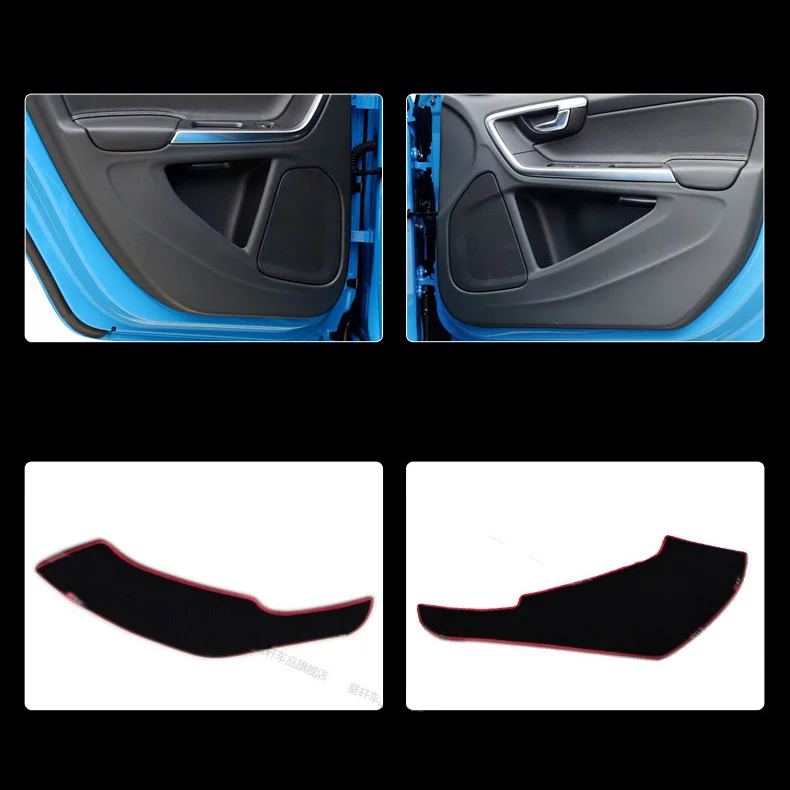 Защитные коврики для дверей из ткани декоративные Volvo S60 2009 2015 / V60 2011 4 шт.|door