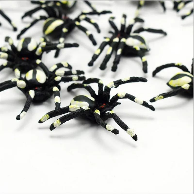 10 шт./лот паук игрушка для вечерние домашний реквизит декор трюк ринки супер