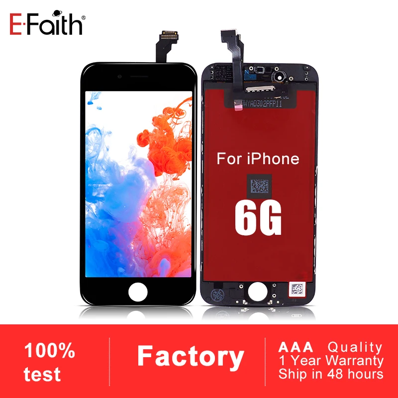 EFAITH AAA дисплей или экран для IPhone 6 ЖК сенсорный дигитайзер в сборе с 3 бесплатными
