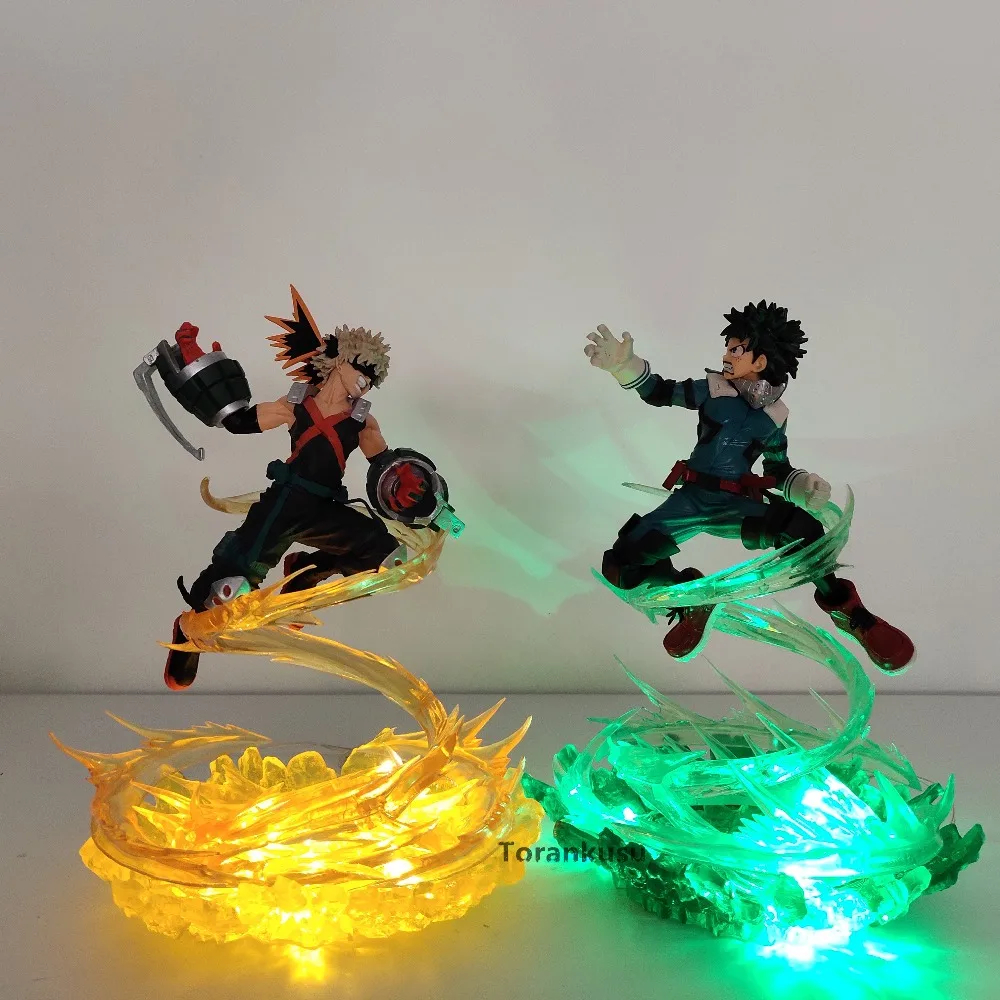 Моя геройская Академия Bakugou Katsuki VS Midoriya Izuku экшн фигурки светодиодная игрушка Boku no