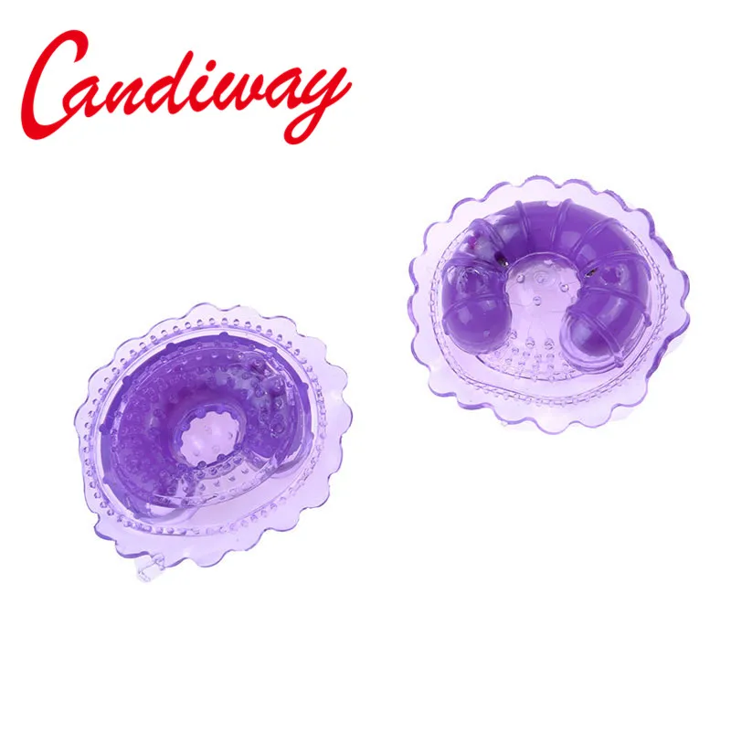 Вибратор для сосков candiway женщин клейкие наклейки вибрация клитора Секс игра