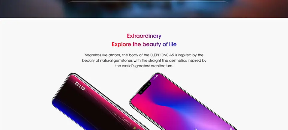 Elephone A5, 6,18 дюймов, FHD+ u-образный экран, мобильный телефон MT6771, восьмиядерный смартфон, 6 ГБ ОЗУ, 128 ГБ, 4000 мАч, 4G, мобильный телефон на Android