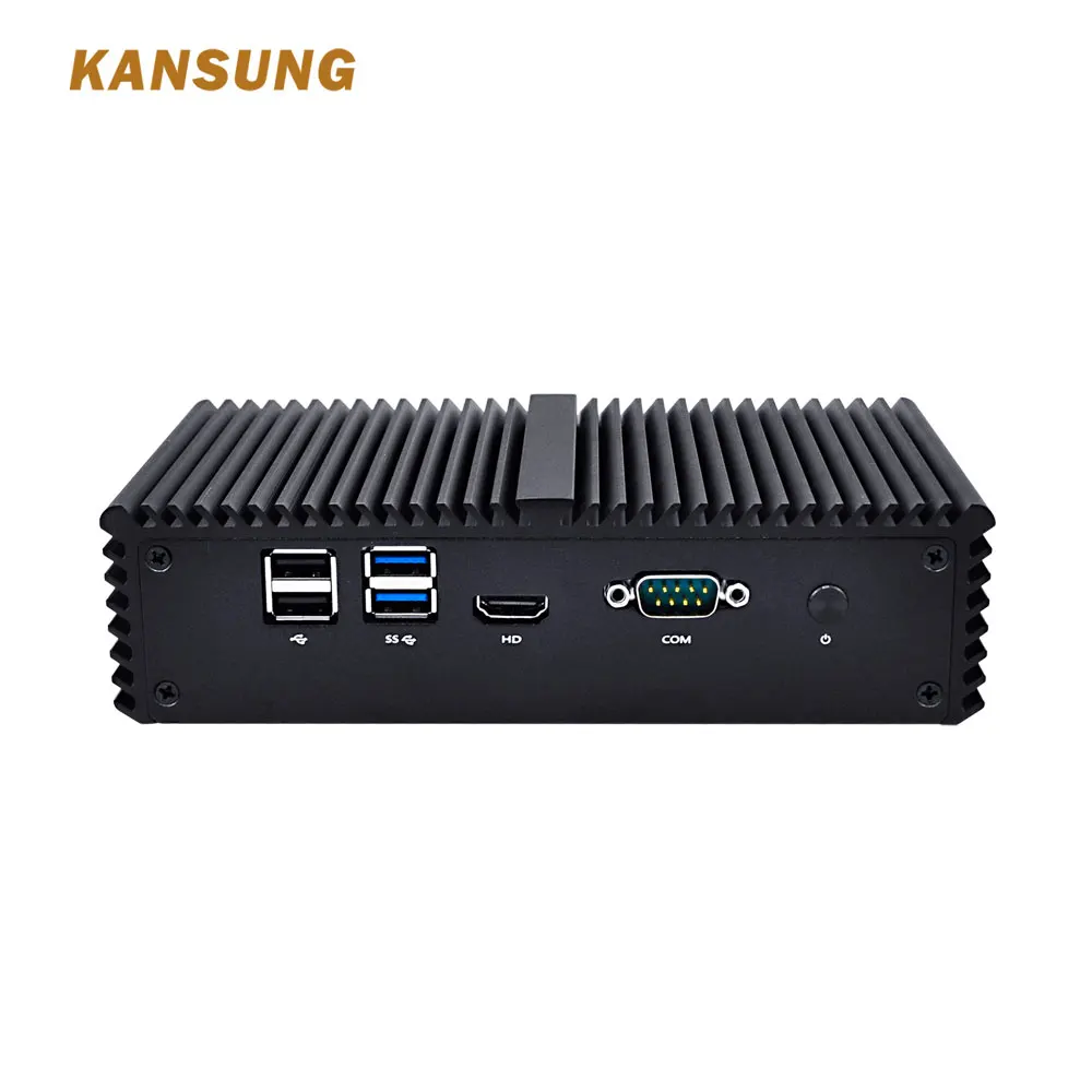 Безвентиляторный мини ПК Intel Core i5 7200U 7th безвентиляторный Linux Ubuntu Barebone DDR4 2 5 ГГц HTPC Wi