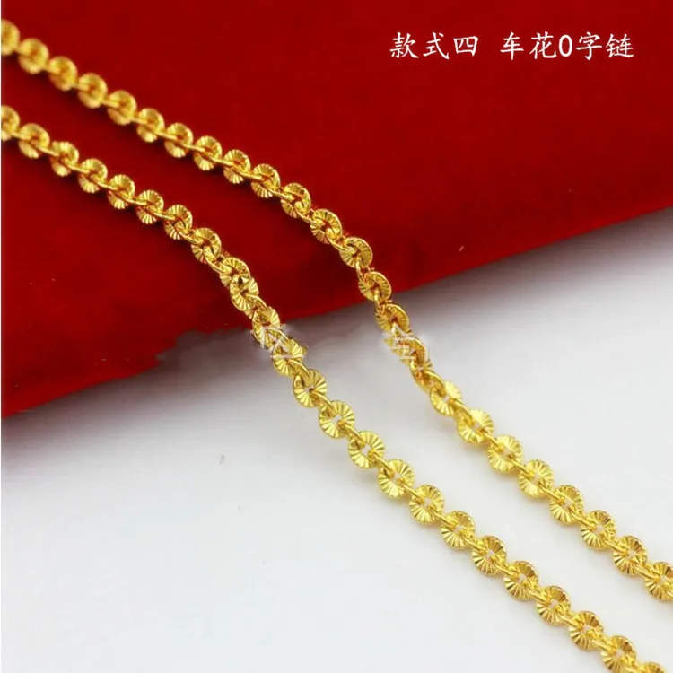 Цепочка Женская трехмерная под золото ожерелье с искусственным геометрическим