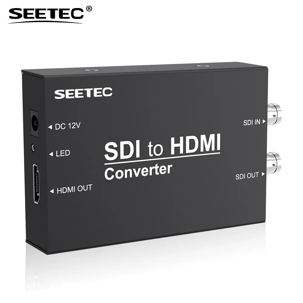 Конвертер Seetec вт hdmi черный преобразователь SDI тяжелый металлический корпус для
