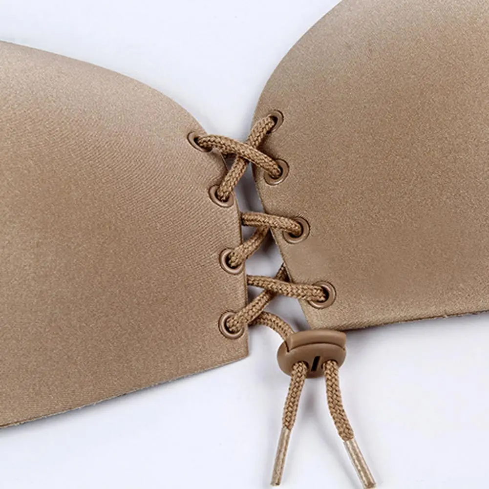 Женское самоклеящееся гелевое нижнее белье без бретелек силиконовый невидимый