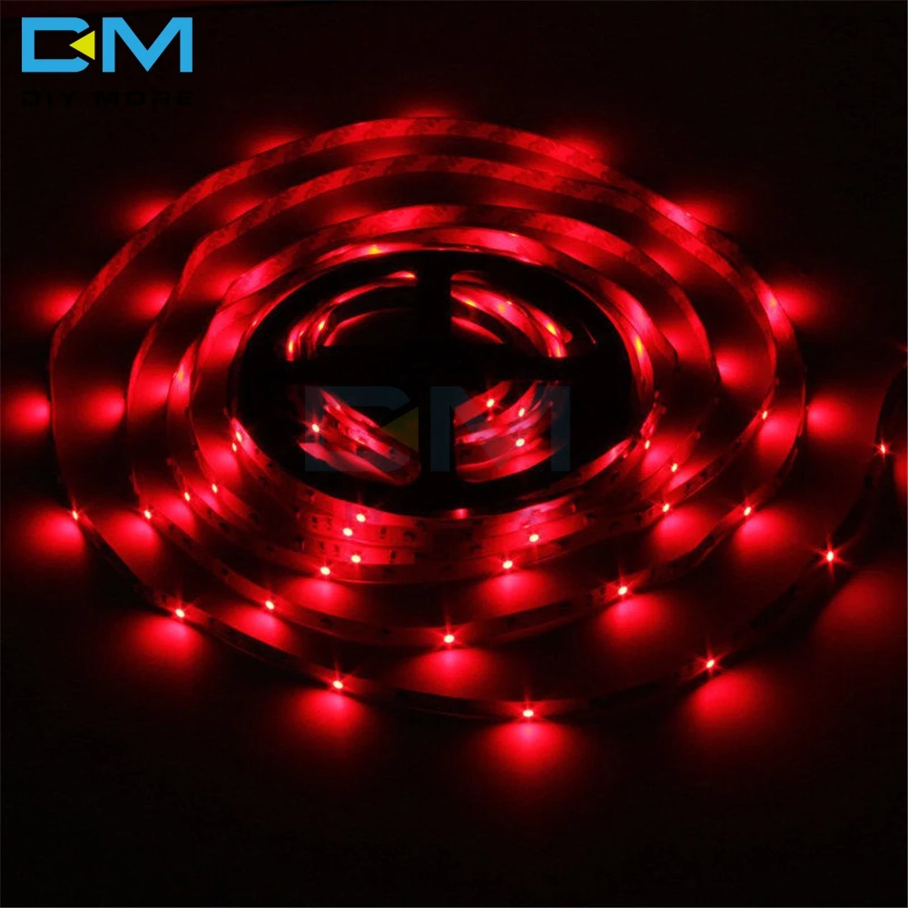 Светодиодная лента RGB 3528 SMD на 44 кнопки с кабелем 12 В 2 А 5 м 20 цветов | Электронные