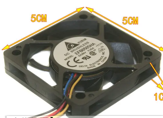 Вентилятор охлаждения DELTA 5 см EFB0505HA EFB0505LA EFB0505MA 5010 в 50*50*10 мм|cooling fan|5v cooling fancooling fan 5v |