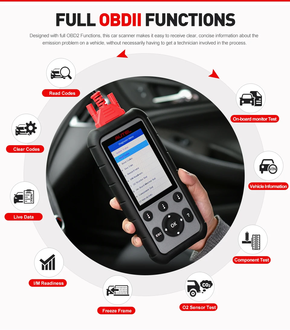 Autel MaxiDiag MD806& MD806 Pro OBD2 автомобиля автомобильный диагностический инструмент OBD 2 Авто диагностический сканер полный Системы диагностики PK MD802 MD805